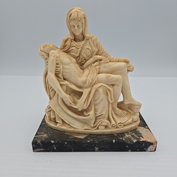 Art | Vintage Pieta Sculpture Mary Jesus Religious Statue By Santini ...